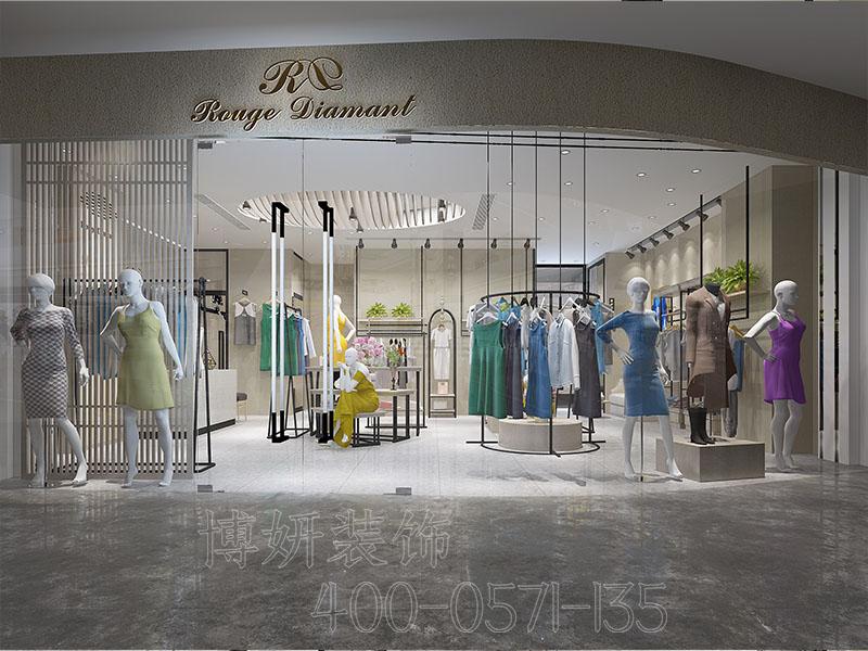 杭州100㎡品牌女装店装修多少钱？