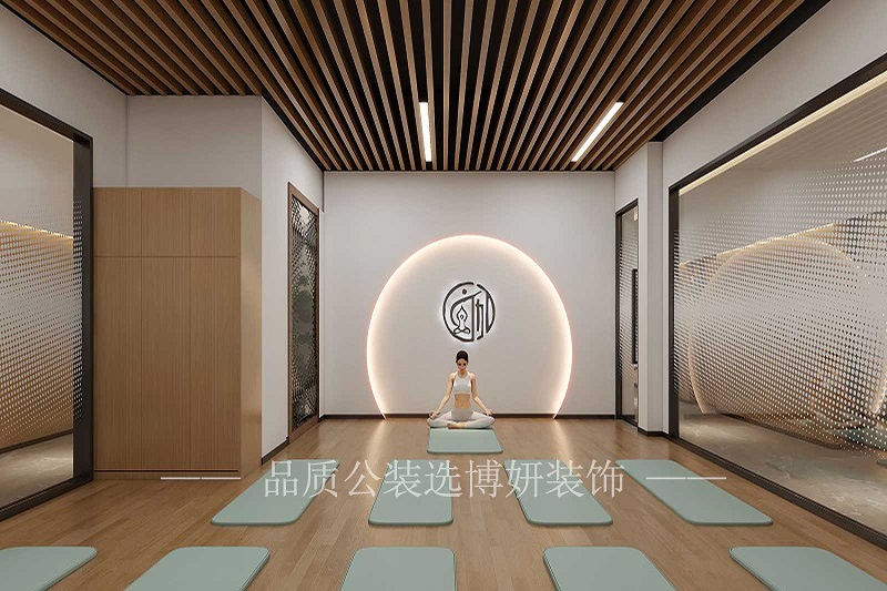 杭州原木风瑜伽馆装修设计案例