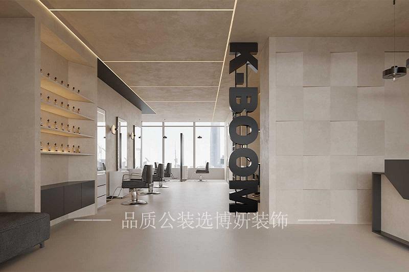 杭州工业风格理发店装修设计案例